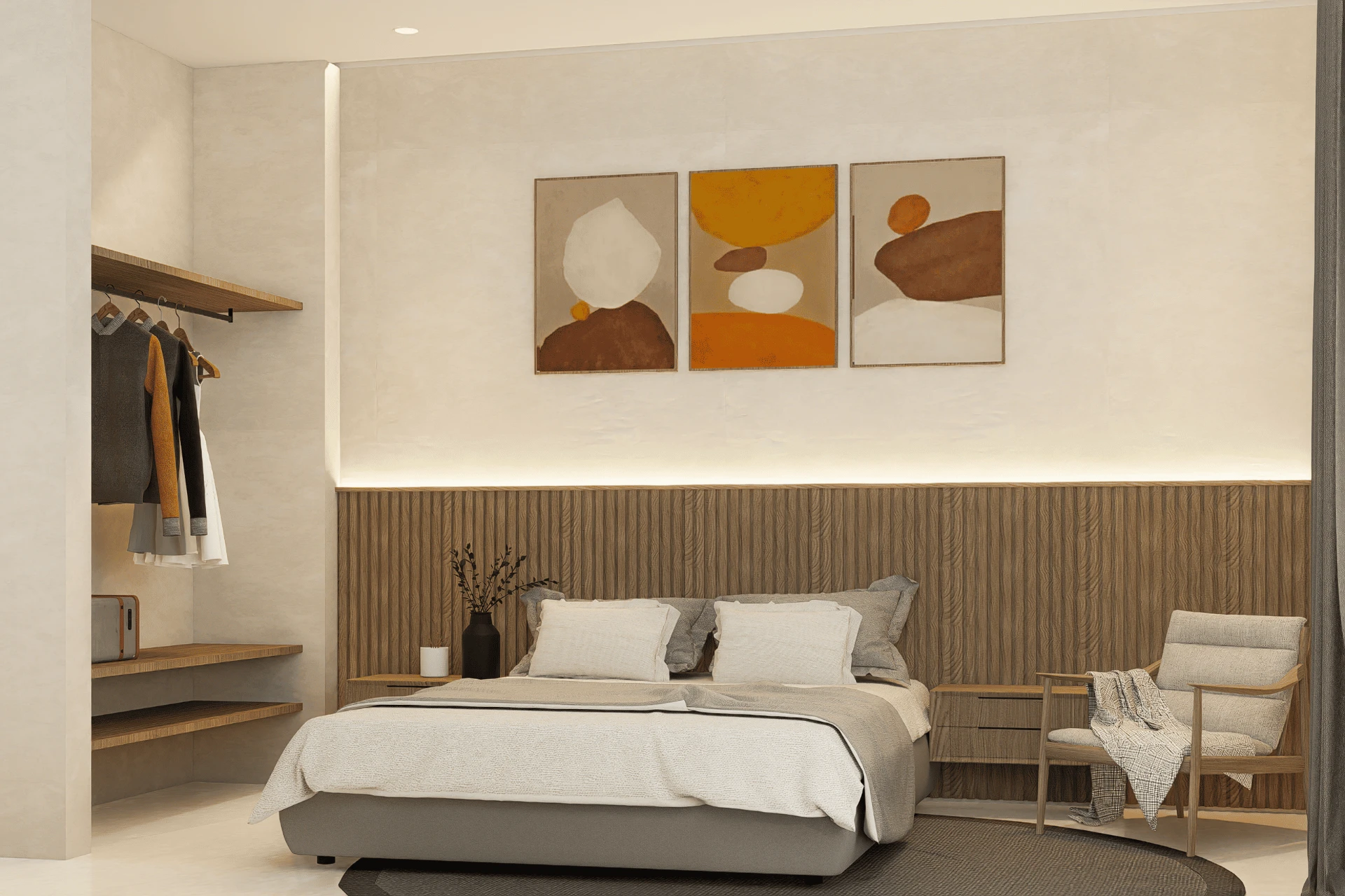 Interior de villa tipo A en Linton Villas